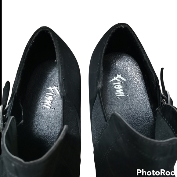 Fioni Heeled Booties 9.5W Black - Picture 2 of 4